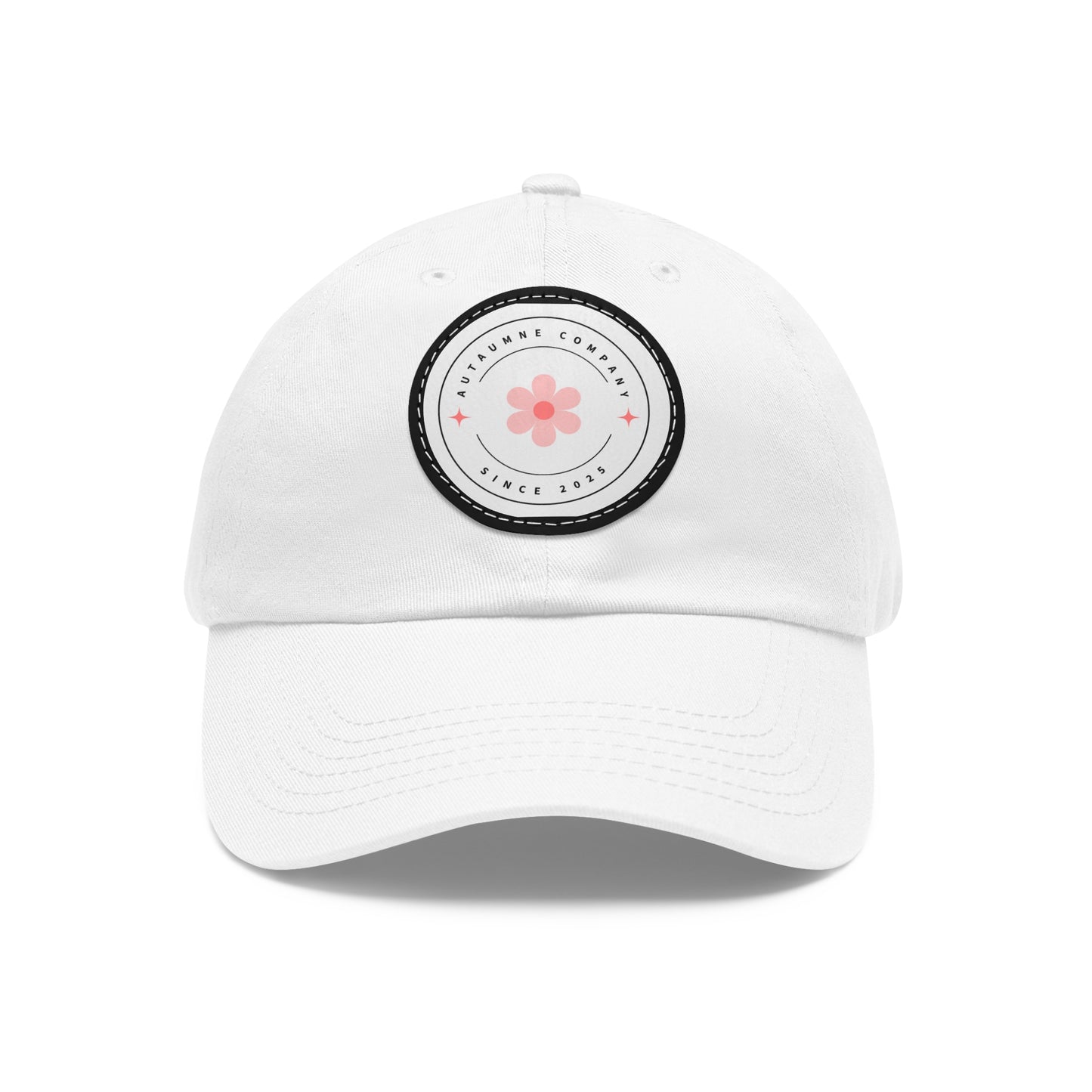 Floral Leather Patch Hat